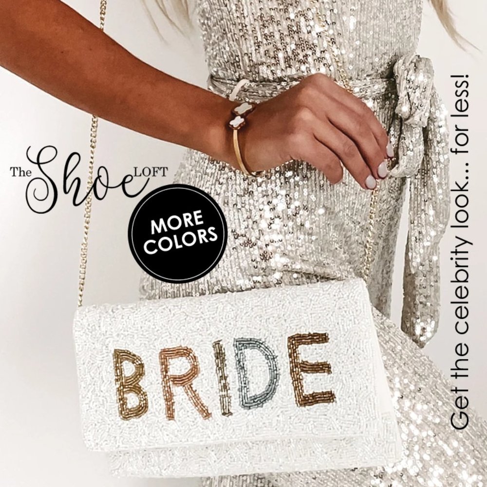 Bridal Luxury Bride Beaded Clutch LARGE 10"